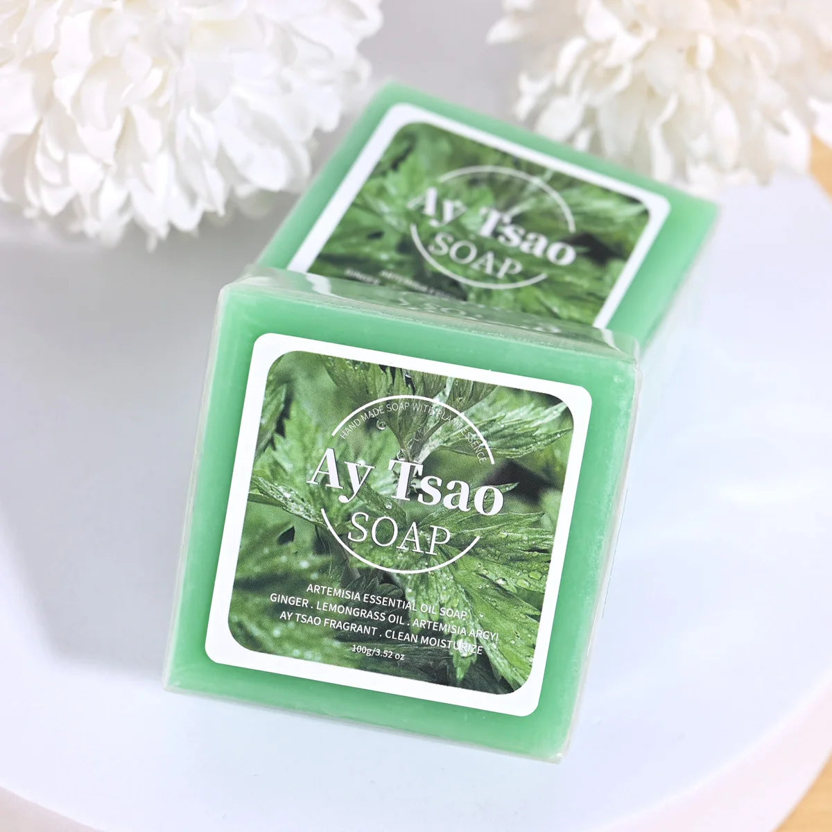 B+artemisia Plant Essential Oil Soap Containing Lemongrass Ginger Qme