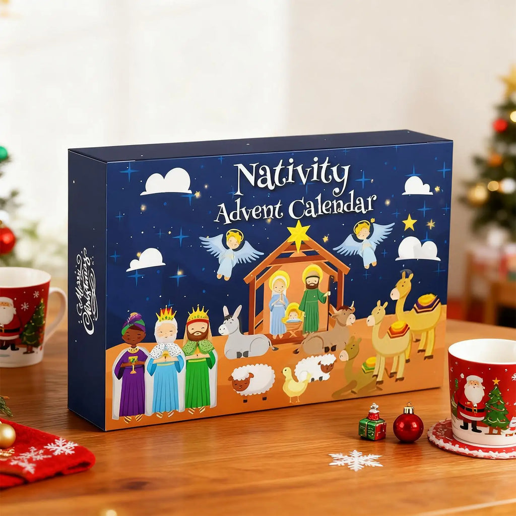 2025 Countdown Calendar 25 Days Nativity Toys Jesus Story Christmas Qme