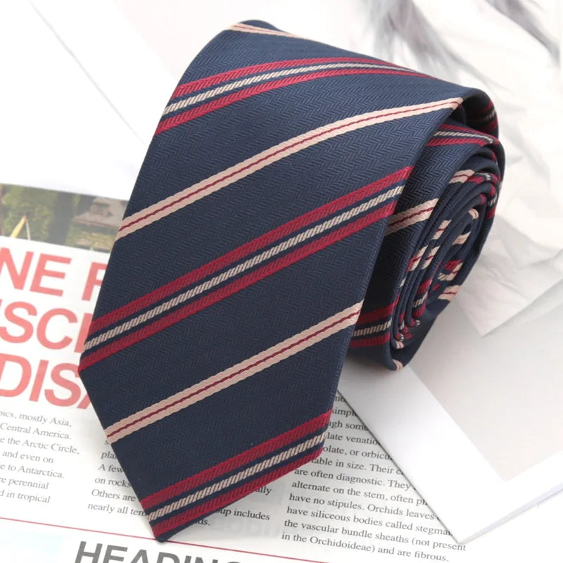 Fashion JK Striped Necktie Year Preppy Tie Graduation Campus Events Qme d