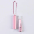 Mini Silicone Lip Concealer Brush Protective Cover Chain Applicator Qme Pink
