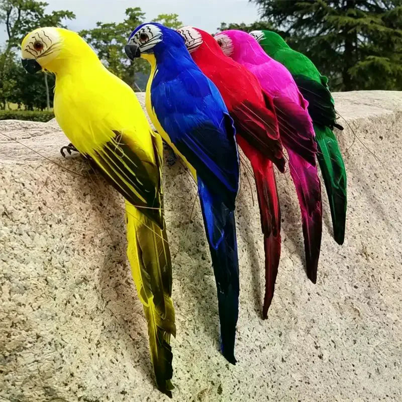 Simulation Parrot Garden Decoration Creative Lawn Figurine Ornament Animal Bird Outdoor Garden Party Prop Decoration Home Qme