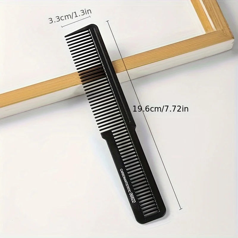 5pcs Carbon Fiber Hair Combs Set-Professional Styling Brushes for Salon,Barber and Home Use,Styling Brushes|Durable Hair Brushes Qme