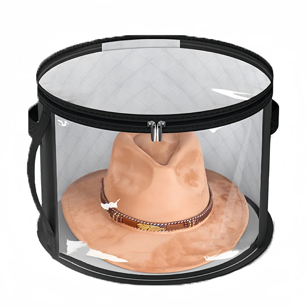 Non-woven Fabric Hat Storage Bucket Clothing Travel Portable Qme