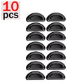 10/60pcs Glasses Nose Pads Adhesive Silicone Nose Pads Non-slip Transparent Nosepads for Glasses Eyeglasses Eyewear Accessories Qme black-10pcs