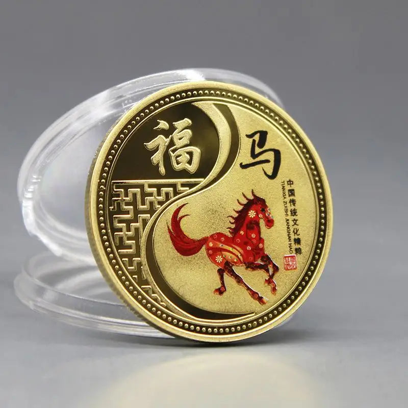 2026 Year Horse Chinese Zodiac Souvenir Coin Fortune Collection Gifts Qme