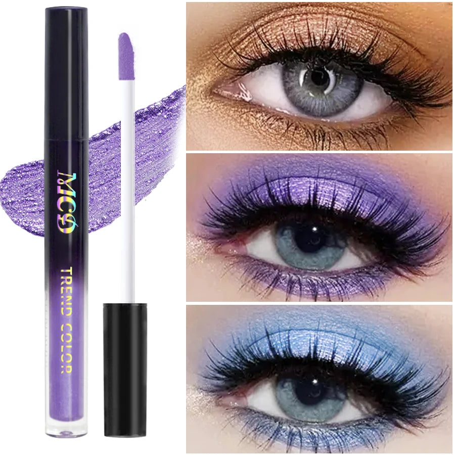13-Shade Waterproof Liquid Eyeshadow Palette Shine Long-lasting Qme