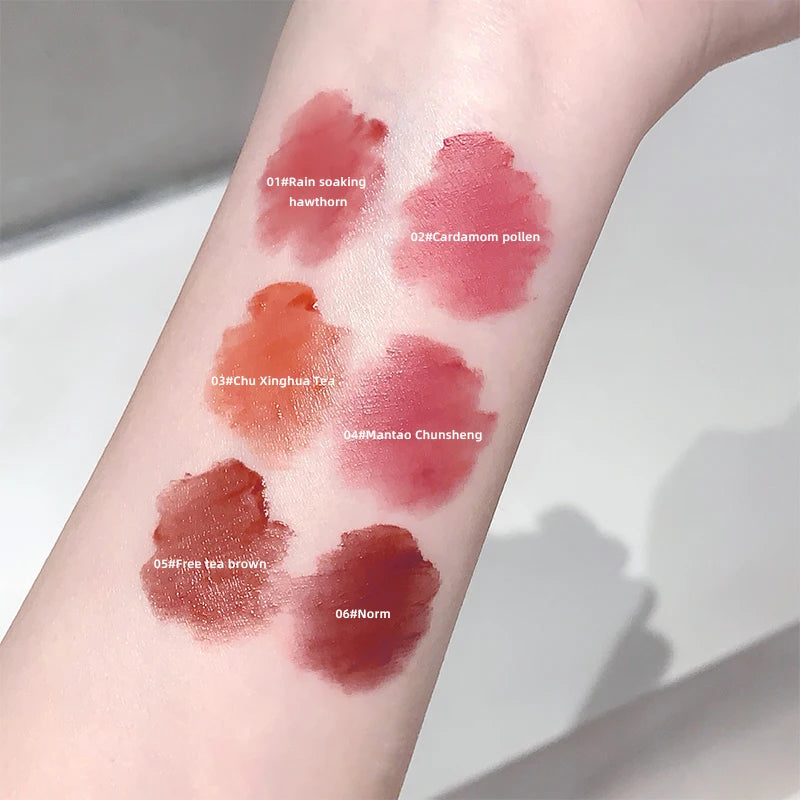 Gege Bear Velvet Matte Air Lip Mud Surface Good Blending Whitening Qme