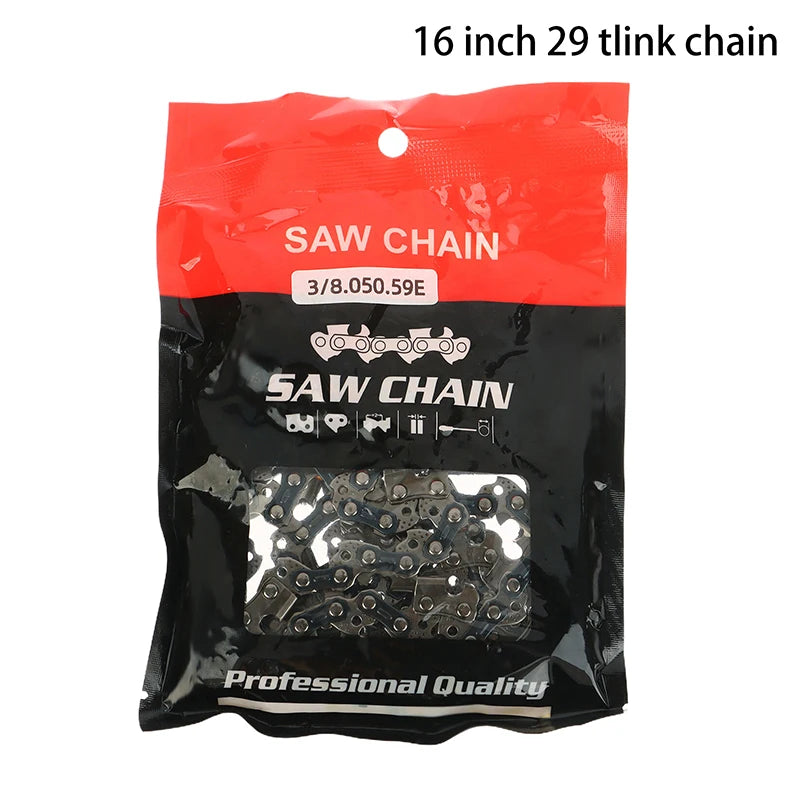 4/6/8/12/14/16 Inch Metal Chainsaw Chain Spare Parts Link Chainsaw Saw Chain Blade For Electric Saw Accessories Wood Cutting. Qme 16inch 59link chain