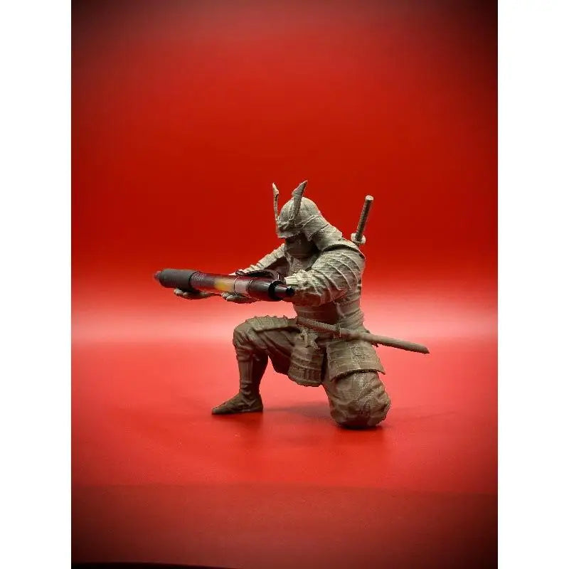 Samurai Pen Holder Japanese Warrior Pencil Rack 3D Printed Stationery Qme