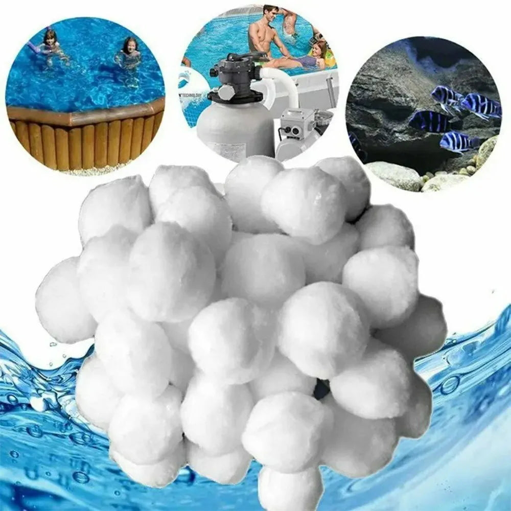 200/300/500/700g Swimming Pool Filter Cleaning Balls Water Purification Fiber Sewage Treatment Fish Tank Filter Cotton Balls Qme
