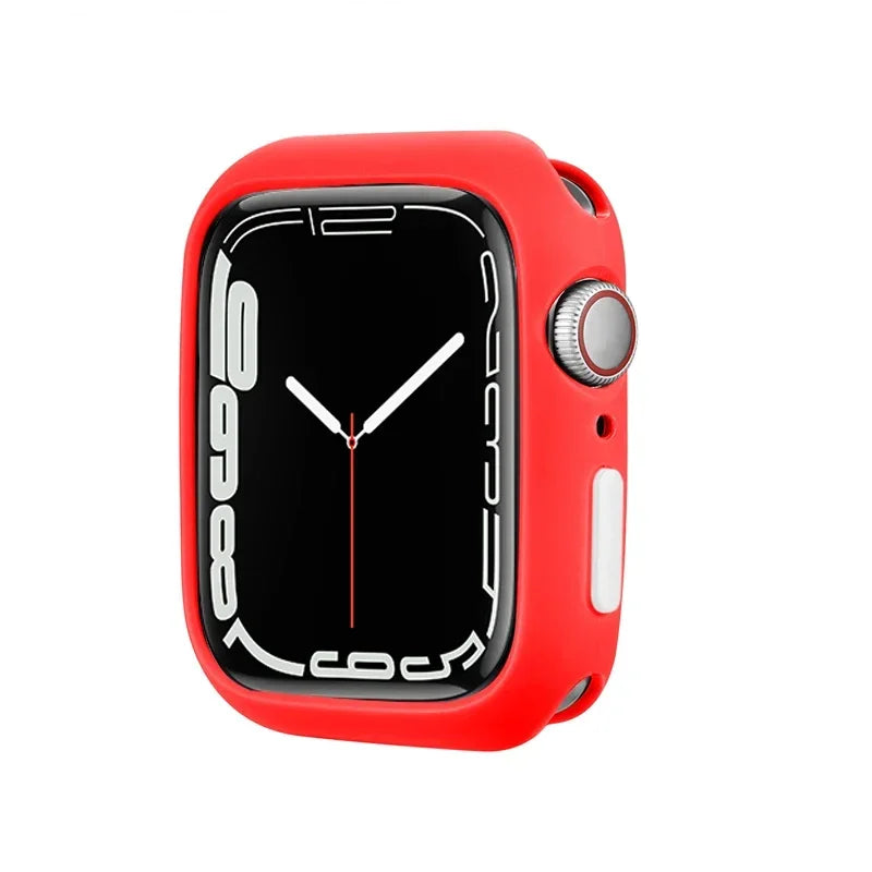 Candy Soft Silicone Case For Apple Watch Cover Ultra 9 8 7 6 Se 45mm 42mm 44mm 40mm 41mm 38mm rubber Protection watch for women Qme