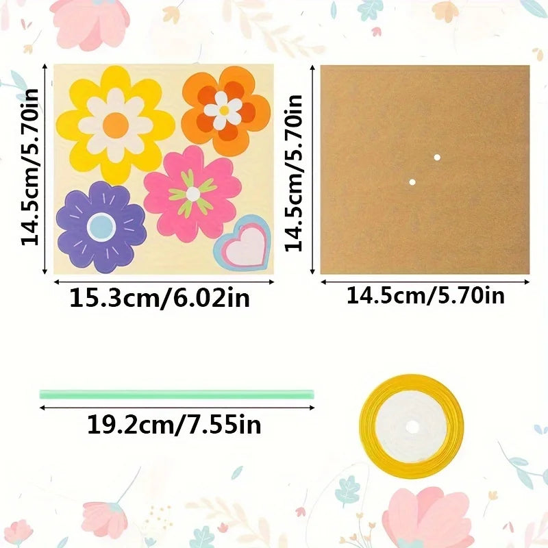 1 pack of 24 flower home party decoration fragrant flower greeting cards Qme