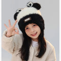 Girls' Winter Autumn Cute Bear Fleece-lined Warm Knitted Ear Qme WHITE