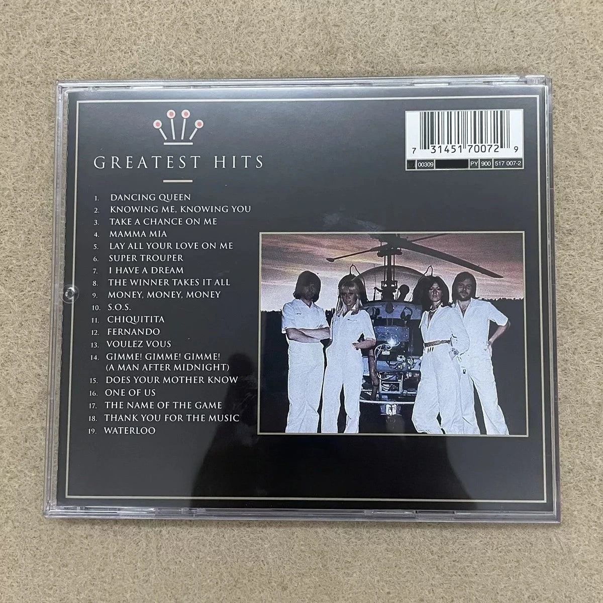 Classic Western Pop Greatest Hits CD, Black & Gold Minimalist Lettering Cover, Retro Disco Golden Tracks Collection Qme POP MUSIC