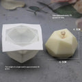 8 Cavity Diamond Polygonal Silicone Cake Mold French Dessert Mousse Qme A1