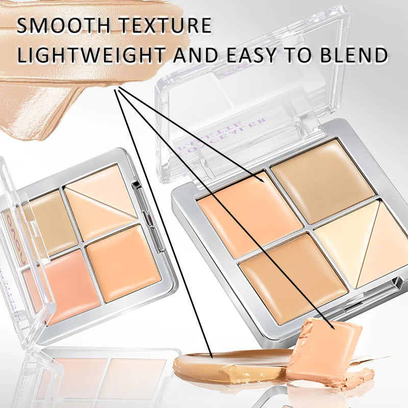 Multi-Use Concealer Cream,Waterproof, Moisturizing,Under Eye Corrector Cream, Full Coverage Blemishes, Acne Scars, Dark Circles Qme