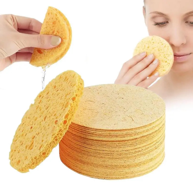 Cleansing Sponges Face Scrubber Sponge Compressed Facial Exfoliation Qme