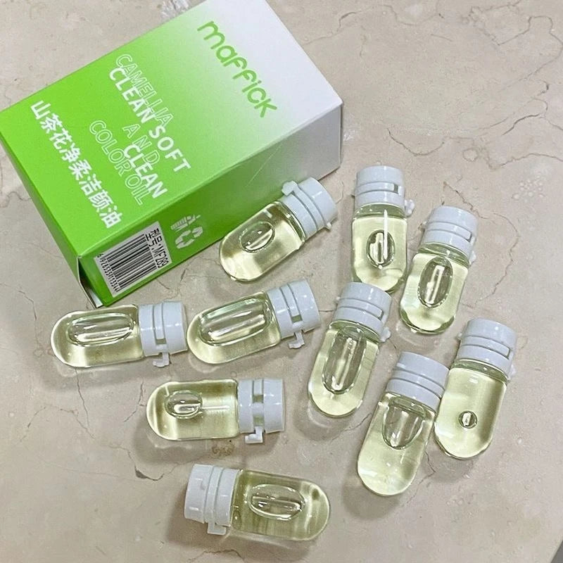 7 10 30 Capsules Green Cleansing Makeup Remover Oil Emulsified Qme 10 Capsules