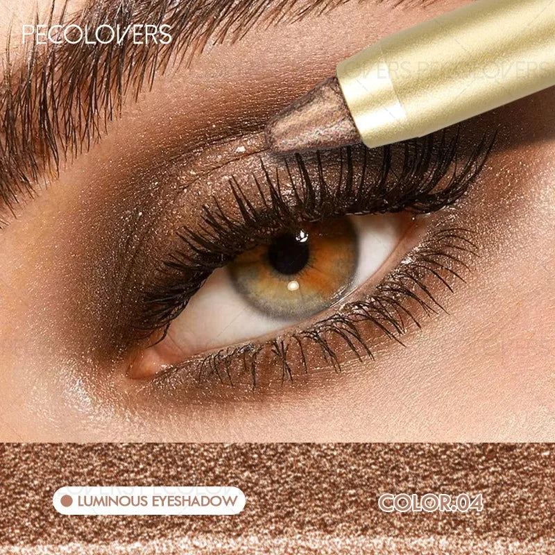 Chunky Glitter Eyeshadow Pen Mint Green Coral Sunset Gold Pigmented Qme 04