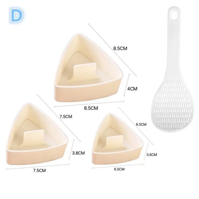 CC11Onigiri Mold Home Kitchen Food Utensils 4- Sushi Press Convenient Qme D