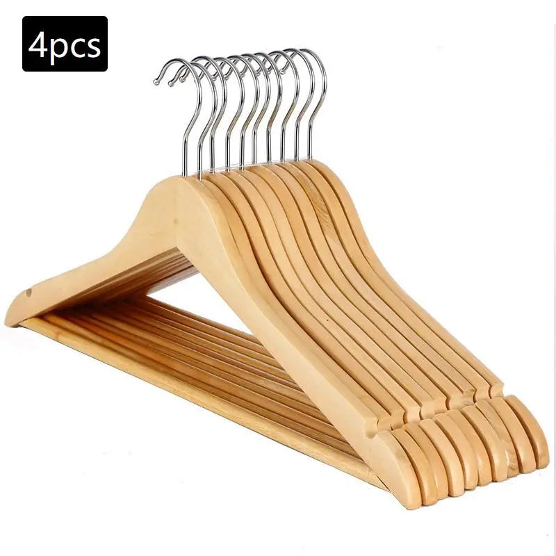 Adult Clothes Rack 2 4 Wooden Hangers Solid Wood Clothing Store Qme B4