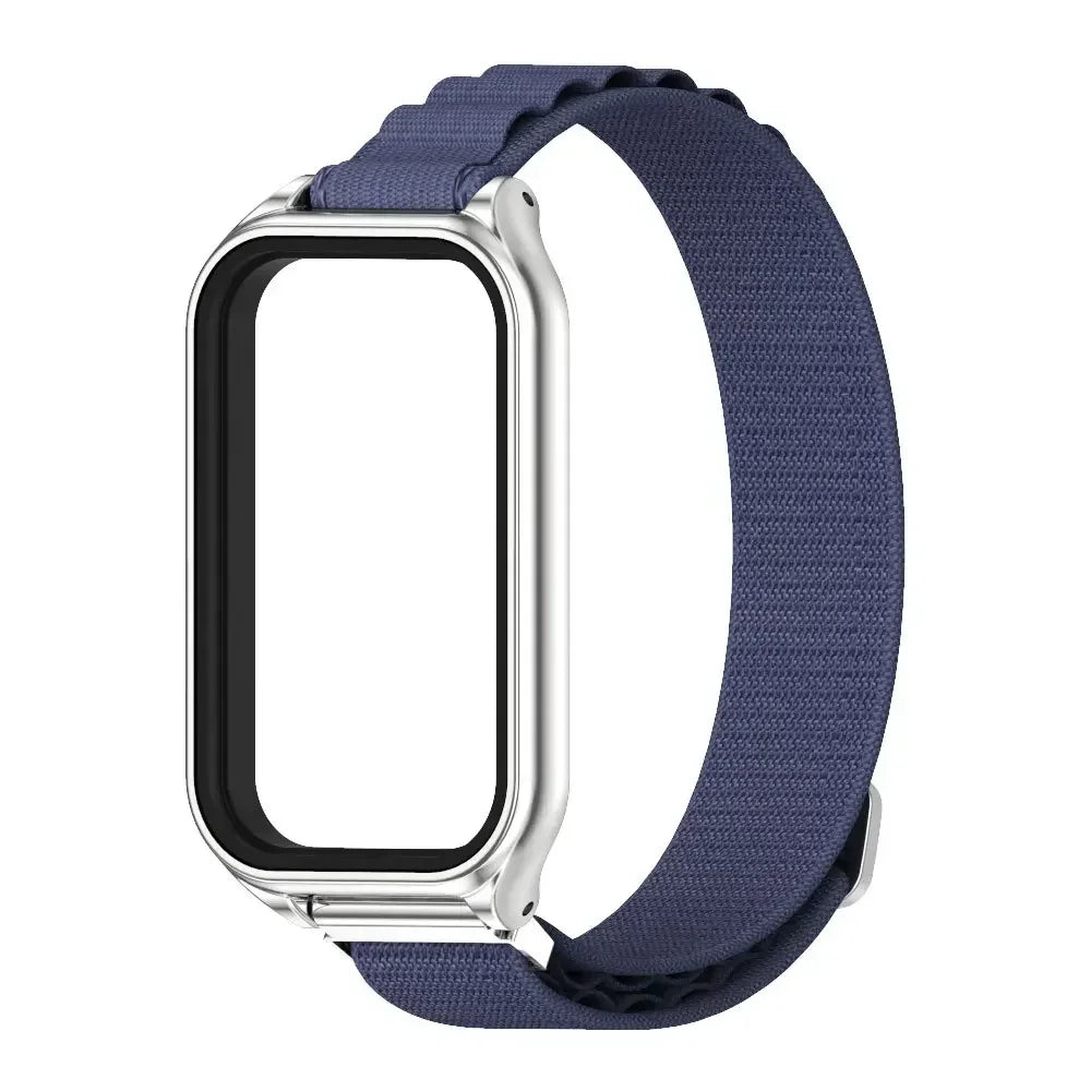 For Redmi Band 2 Strap Nylon Loop Bracelet for Xiaomi Redmi Smart Band 2 Correa Smart Watch Wrist Belt Accessories Qme MUS For Mi Band 8 Active