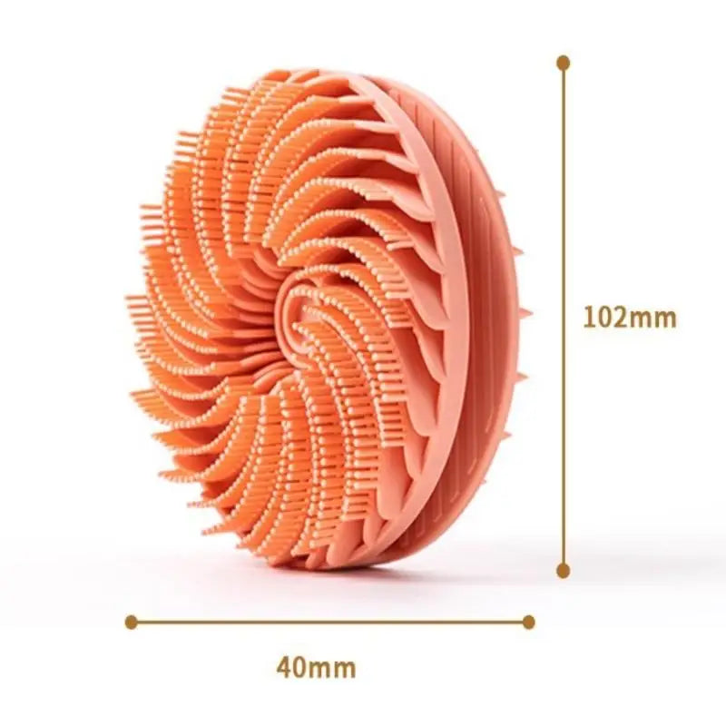 Soft Silicone Body Scrubber Gentle Exfoliating Shower Brush Scalp Qme