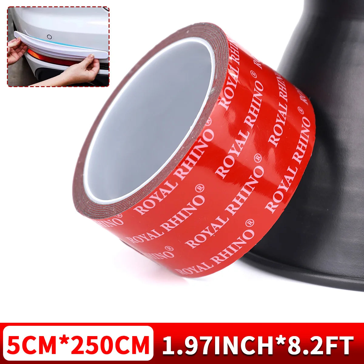 Double Sided Tape Waterproof Acrylic Foam Thicken Adhesive Tapes Heavy Duty Mounting Traceless Stickers Home Car Qme 50mmx250cm