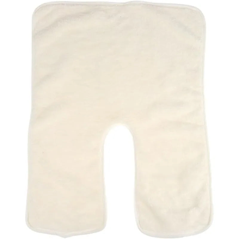 U-shaped Facial Towels Estheticians Massage Coral Fleece Split Qme white