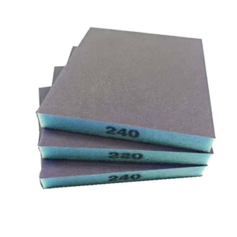 3pcs sandpaper sponge, coarse sand, medium sand, fine sand brick sandpaper, suitable for metal, wood, glass, washable and reusab Qme 3pcs 240Grits