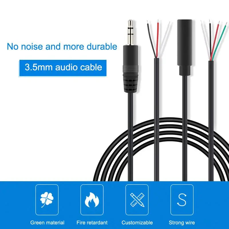 1 Mono Stereo Male Female Plug Jack Audio Connector 2Pin 3Pin 4Pin Qme