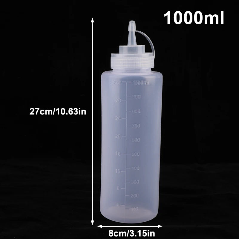 Kitchen Tools Squeeze Seasoning Bottle250- Condiment Bottles Ketchup Qme 1000ml Straight