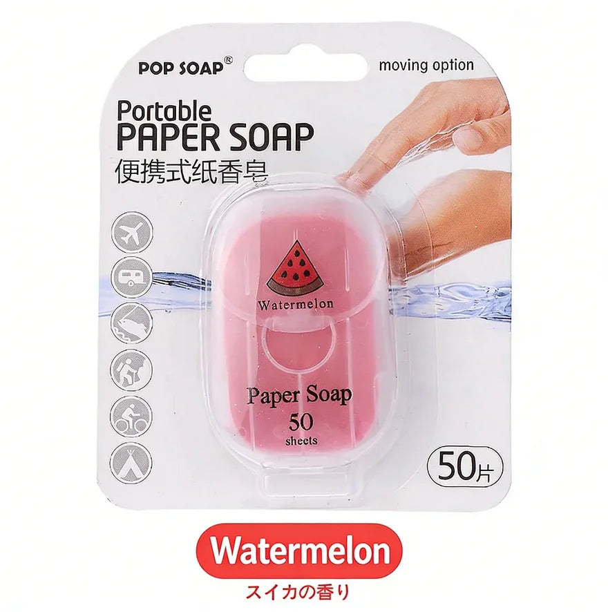 Quick-dissolving Soap Paper Portable Plant Extract Mild Qme Watermelon