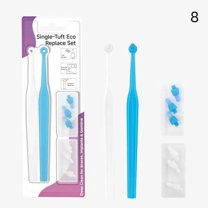 Interdental Brush Single-beam Soft Teeth Replacement Head Cleaning Qme 8