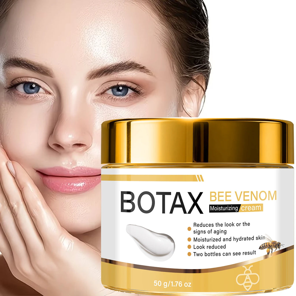 BOTAX Bee Venom Moisturizing Cream, Firming & Anti-Aging with Retinol, Hyaluronic Acid & Collagen for Hydrated Skin Qme