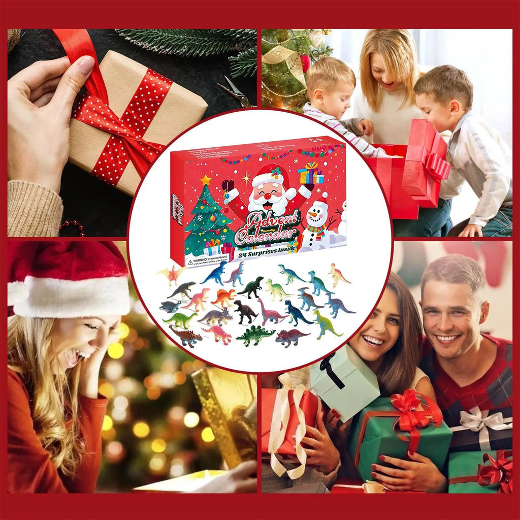 Christmas Countdown Calendar Collectible Animal Keepsake 24-Day Qme