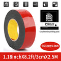 Strong Double Sided Adhesive Tape With High Viscosity For Automotive Use High Temperature Resistant Fixed Adhesive Patch Qme 3cmX2.5m
