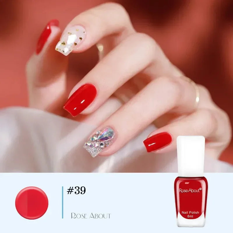 40 Colors Nail Gel No Bake Water-based Nail Polish Glitter Sequins Long-lasting Tearable Healthy Tearable Quick-drying Qme 39