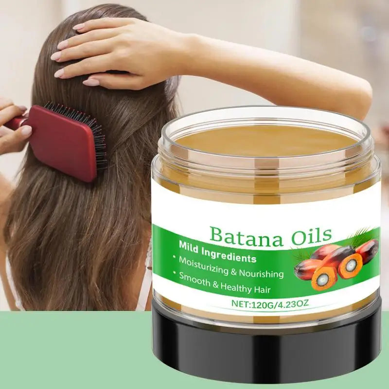 Batan Hair Oil Hair Conditioner Nourishing Moisturizing Repairing Strengthens Roots Smoothing Conditioner Hair Care 120g Qme