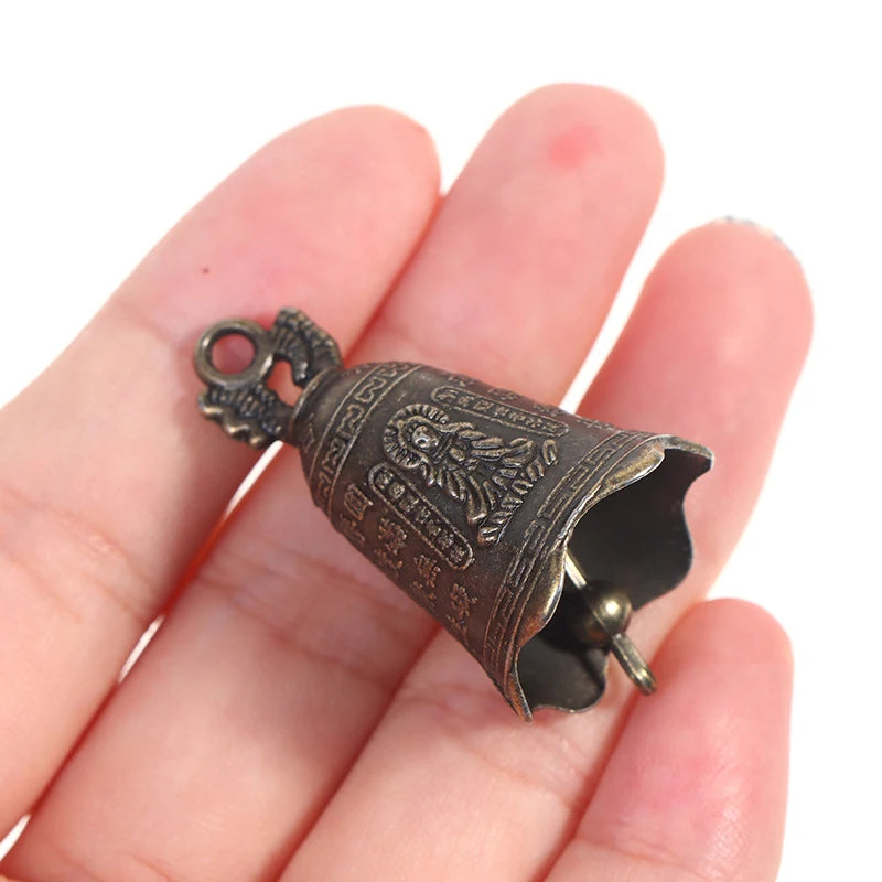 Copper Sculpture Pray Guanyin Bell Antique S Mini Brass Qme