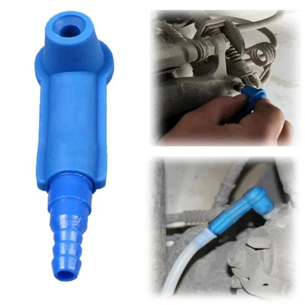 Brake Oil Extraction Hose Connector Car Brake Fluid Bleeder Tube Joint Auto Brake Oil Change Tool Accessory Qme