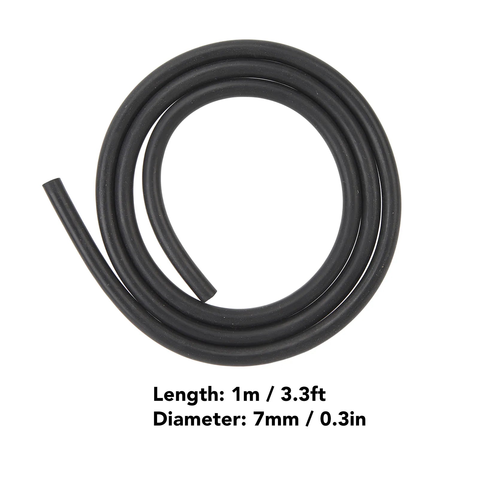 7mm Ignition Cable PVC Sheathed Copper Ignition Cable Black Install Heat Resistant Flexible for Motorcycles Qme