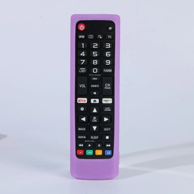 Silicone Case Protective Cover Fit for LG AKB75675311 AKB75095308 AKB76037605 AKB Series Smart TV Remote Control Dustproof Cover Qme Luminous purple