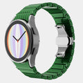 No Gaps Carbon Fiber Strap For Samsung Galaxy Watch 6 Classic 43 47mm 6/5 40 44mm 42 46mm Bracelet For Watch 5Pro Quick Fit Band Qme Green Watch 6 classic 47mm