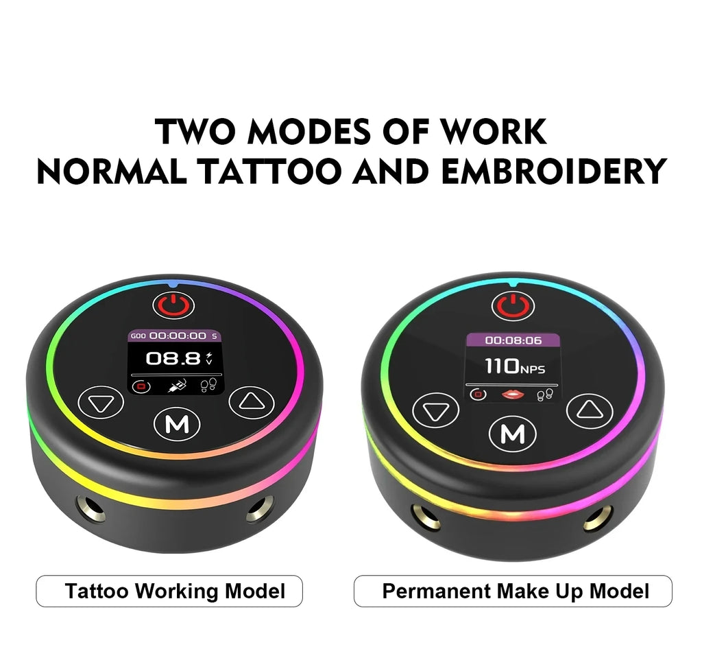 HALO Colorful PMU Permanent Makeup Mini Tattoo Power Supply Multi functional Tattoo Equipment Qme
