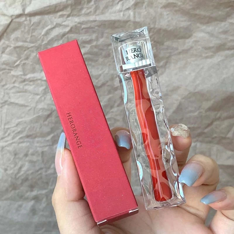 New Waterproof Nonstick Cup Mirror Lip Glaze Long Lasting Lip Gloss Tint Dyeing Liquid 6 Colors Lipstick Beauty Makeup Cosmetic Qme