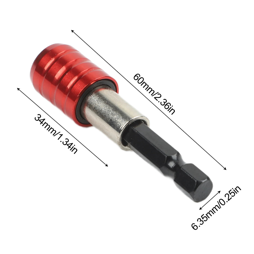 1 Pc Extension Rod Hexagonal Handle Magnetic 60mm Screw Bits Extension Rod Quick Change Bit 1/4Inch Shank Screwdriver Tip Holder Qme