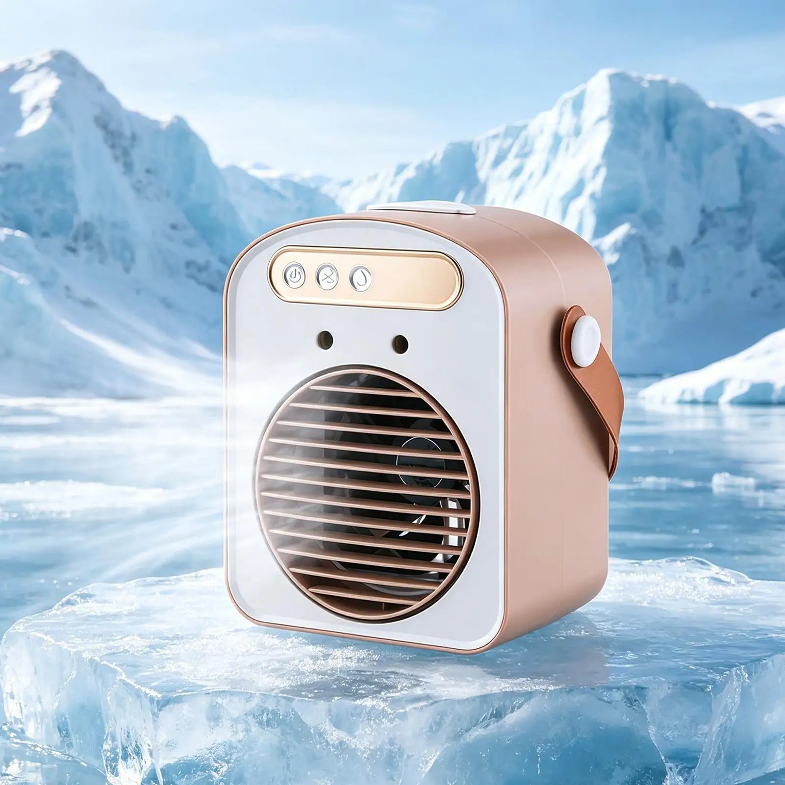 Portable Cooling Fan 3-Speeds Mini Personal Cooling Ac 500ml Water Tank Portable Cooling Fan For Home Office Outdoor Car Bedroom Qme
