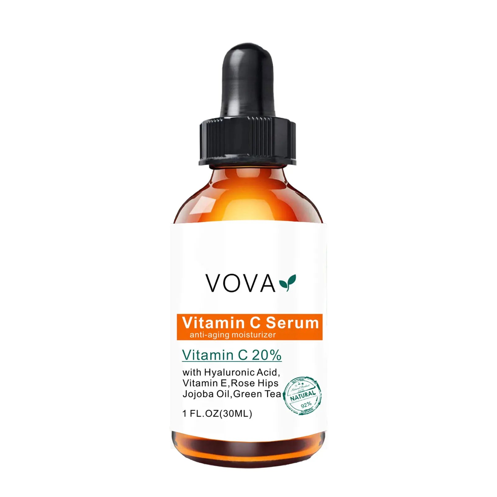 20% Vitamin C Liquid Serum Anti-aging Whitening VC Hyaluronic Acid Face Serum Brighting Moisturising Fade Fine Lines Skin Care Qme