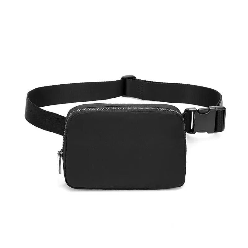 Waist Bag Running Sports Phone Holder Multifunctional Chest Qme black color